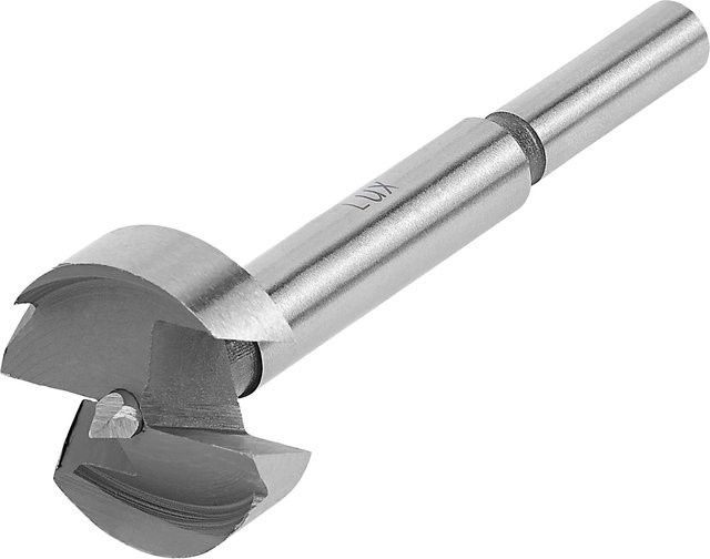 LUX-TOOLS Forstnerbohrer aus Stahl in Silber, Durchmesser: 28 mm, Länge: 90 mm - Bild 1