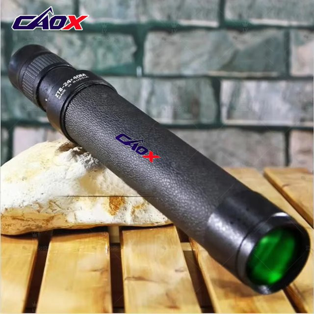 CAOX Monokular Zoom-Teleskop 8-24x40 HD mit Bak4 Prismen in Schwarz - Bild 1