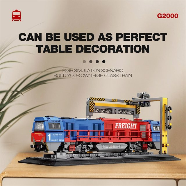 AMAZINGBLOKS Stadt g2000 Güterzug, Bausteine, 1980 Teile - Bild 1