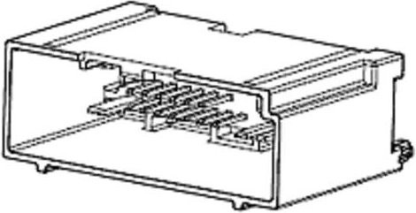 Molex Buchsengehäuse-Kabel 2 Reihen in Grau 307004240 Tray - Bild 1