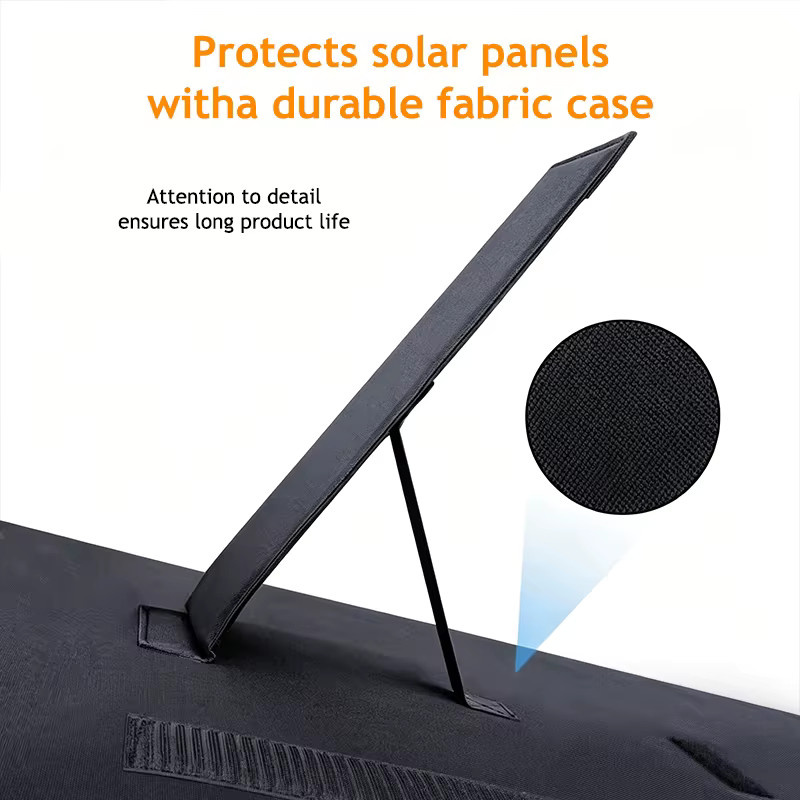 Tragbares faltbares Solarpanel 400W mit 300W Leistung für Powerstation, IP68 wasserdicht, Farbe: Schwarz - Bild 3