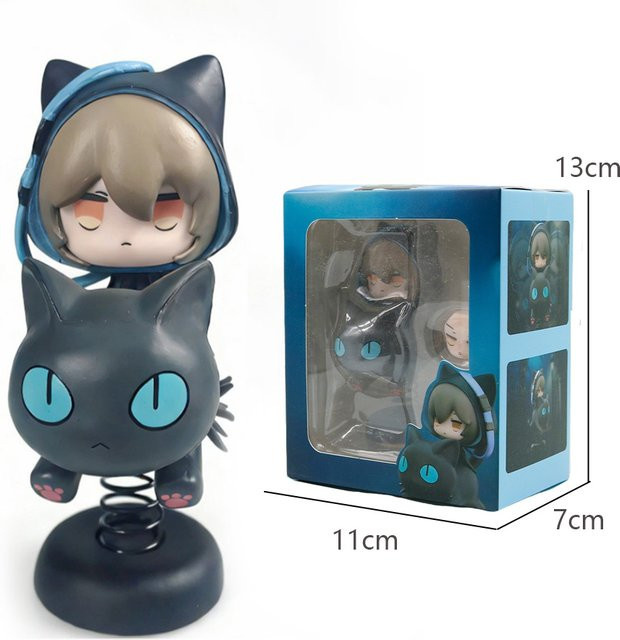 Tomorrow's Ark Q-Version Puppe Figur, Musikfigur mit Wechselgesicht, PVC Schreibtisch-Dekoration - Bild 1