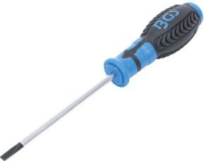 BGS Schraubendreher Schlitz 5,5 mm Klingenlänge 125 mm Blau Edelstahl - Bild 1