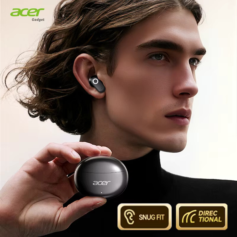 Acer Ohr627 Kabellose In-Ear Bluetooth-Kopfhörer mit HiFi-Klangqualität und Anrufgeräuschunterdrückung, Typ-C-Ladefunktion, Schwarz oder Weiß - Bild 5