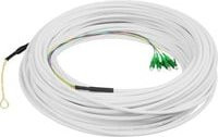 Digitus Glasfaser LWL Anschlusskabel DK-3904LCA-50 Singlemode 4 Fasern 4 LC/APC Weiß 50 m - Bild 1