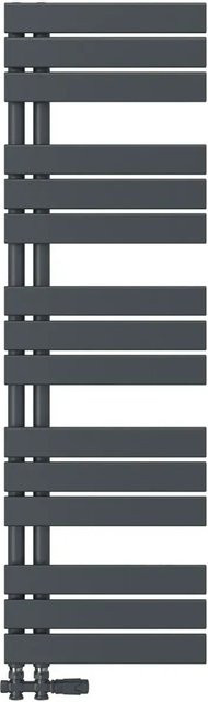 Emke Badheizkörper Handtuchwärmer in Anthrazit mit 598W, B: 40 cm, H: 130 cm - Bild 1