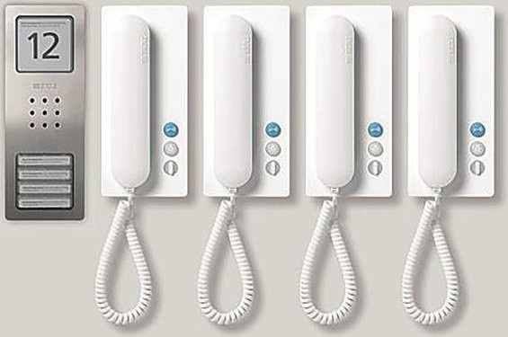 Siedle Audio-Intercom Set CA 812-4 E/W aus Edelstahl in Weiß - Bild 1