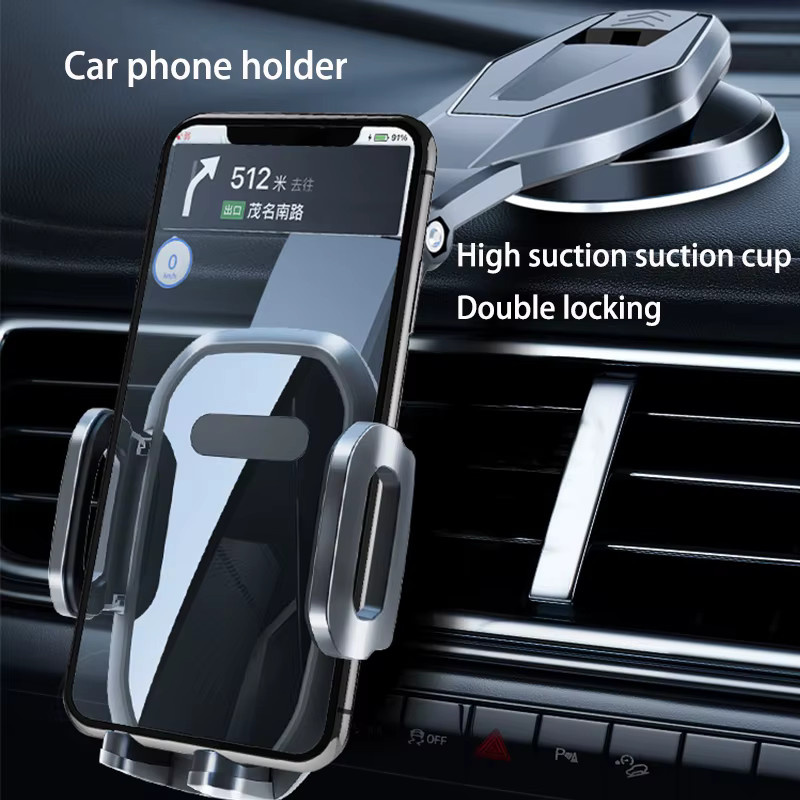 Faltbarer Magnet-Autotelefonhalter mit 360 Grad Rotation und Vakuumadsorptions-Saugnapf in Schwarz - Bild 2