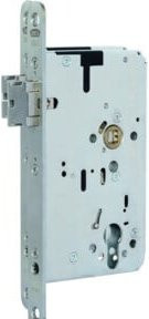 BKS Panik-Einsteckschloss B-21160-02-R-8 Fluchttürschloss Funktion E Rundstulp Silber B/T/H: 20 x 65 x 72 mm - Bild 1
