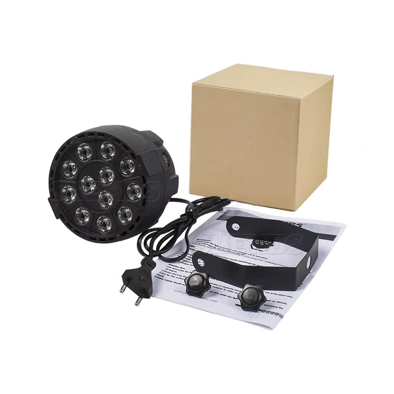 SHEHDS LED Par RGB Wash Scheinwerfer mit DMX512 für DJ, Disco und Party, Schwarz - Bild 4