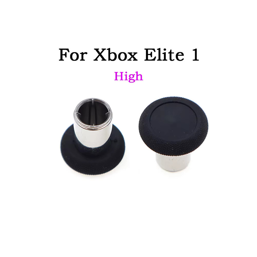 Microsoft Metall-Pilzkopf-Joystick-Kappen für Xbox Elite 1 und 2 Controller in Schwarz mit hohen, mittleren und niedrigen Tasten - Bild 2