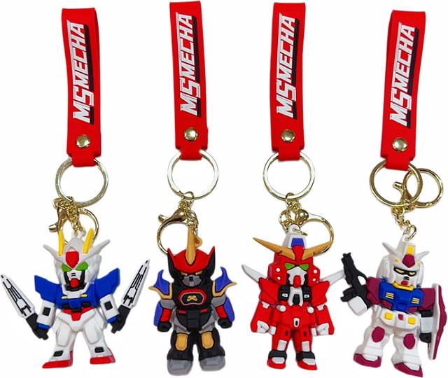 Bandai Gundam Armband-Schlüsselanhänger, Silikon, Gummi, Bunt / Mehrfarbig - Bild 1