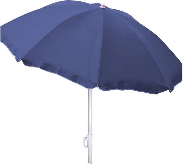 Lex Sonnenschirm knickbar Blau Durchmesser: 180 cm mit UV50+ Schutz - Bild 1
