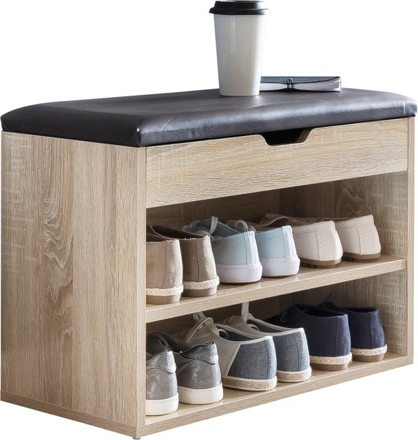 Schuhbank CIGNO von KADIMA DESIGN mit Stauraum, Weiß, B/T/H: 60 x 30 x 40 cm - Bild 1