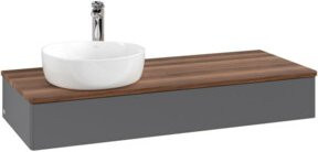 V&B Waschtischunterschrank Antao mit Beleuchtung, Weiß, B/T/H: 120 x 50 x 19 cm - Bild 1