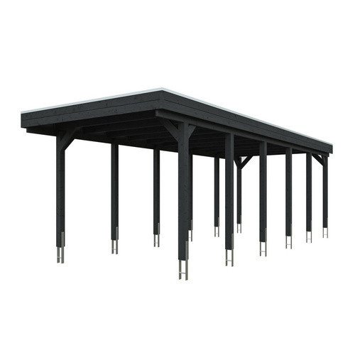 SKANHOLZ Carport Friesland aus Fichte mit EPDM-Dach in Anthrazit, B: 860 cm, T: 320 cm - Bild 3
