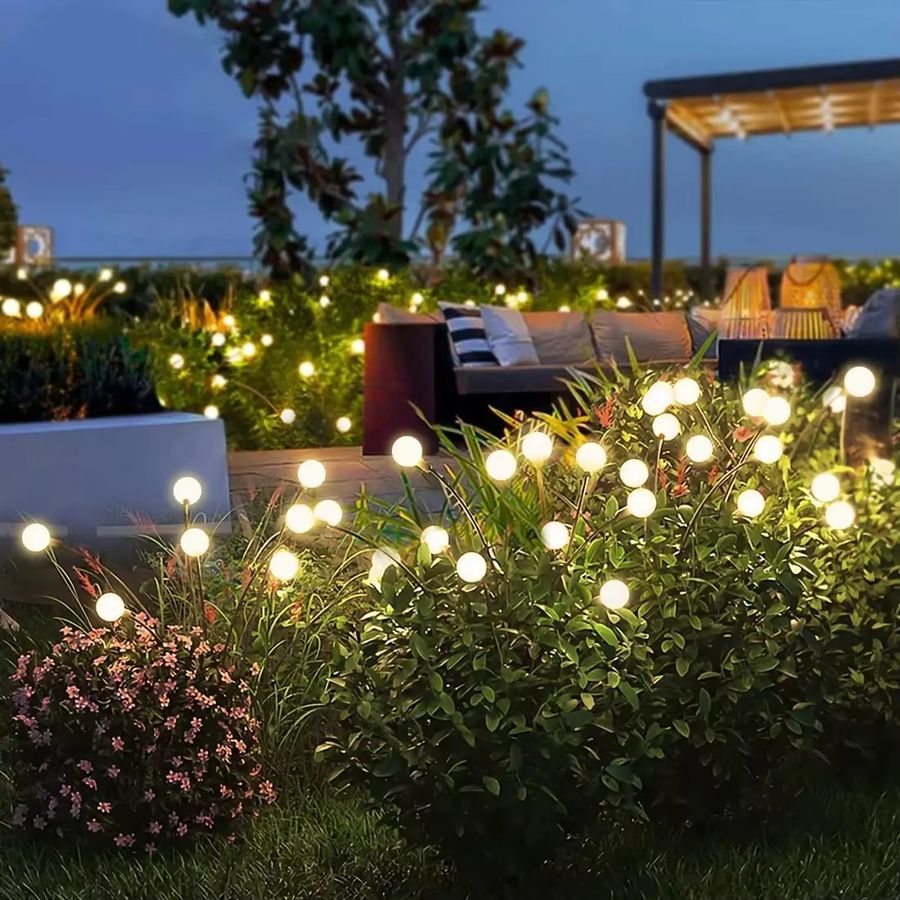 Heinast LED Solar-Gartenleuchten Glühwürmchen-Lichter warm wasserdicht für Terrasse und Garten - Bild 5