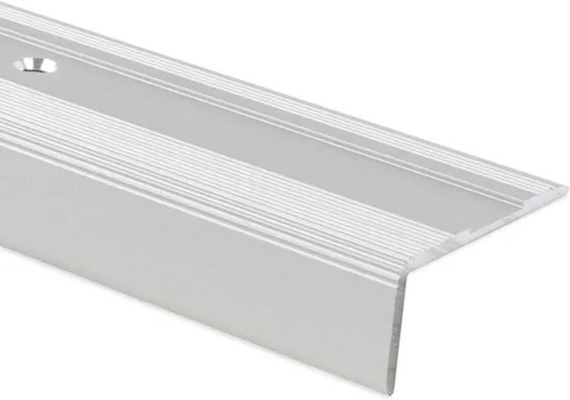 KARAT Selbstklebendes Stufenkantenprofil Glory Form L in Silber, Aluminium, B: 36 mm, H: 17 mm, L: 900 mm - Bild 1