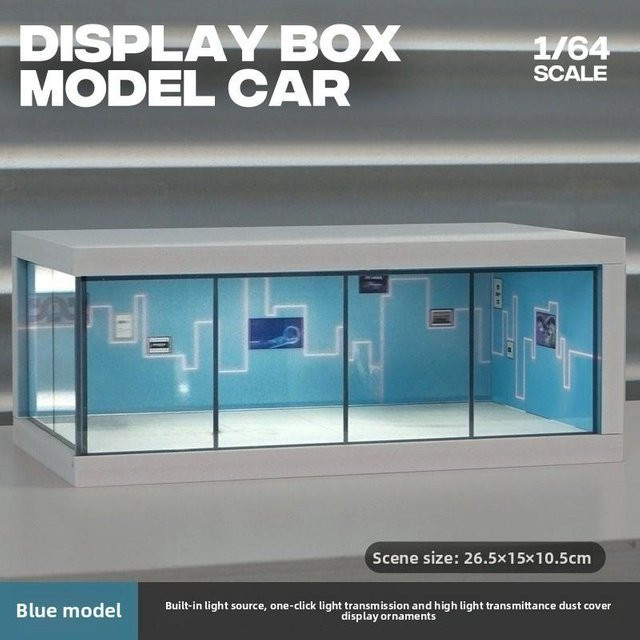 Linyi toy car Parkplatz Modell Ausstellungsständer, 1/64 Maßstab, gray - Bild 1