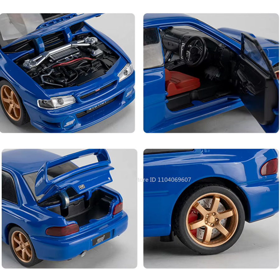 RMZ city Impreza Mini-Auto-Spielzeugmodell, 1:32, Metall, Rückziehfunktion - Bild 3
