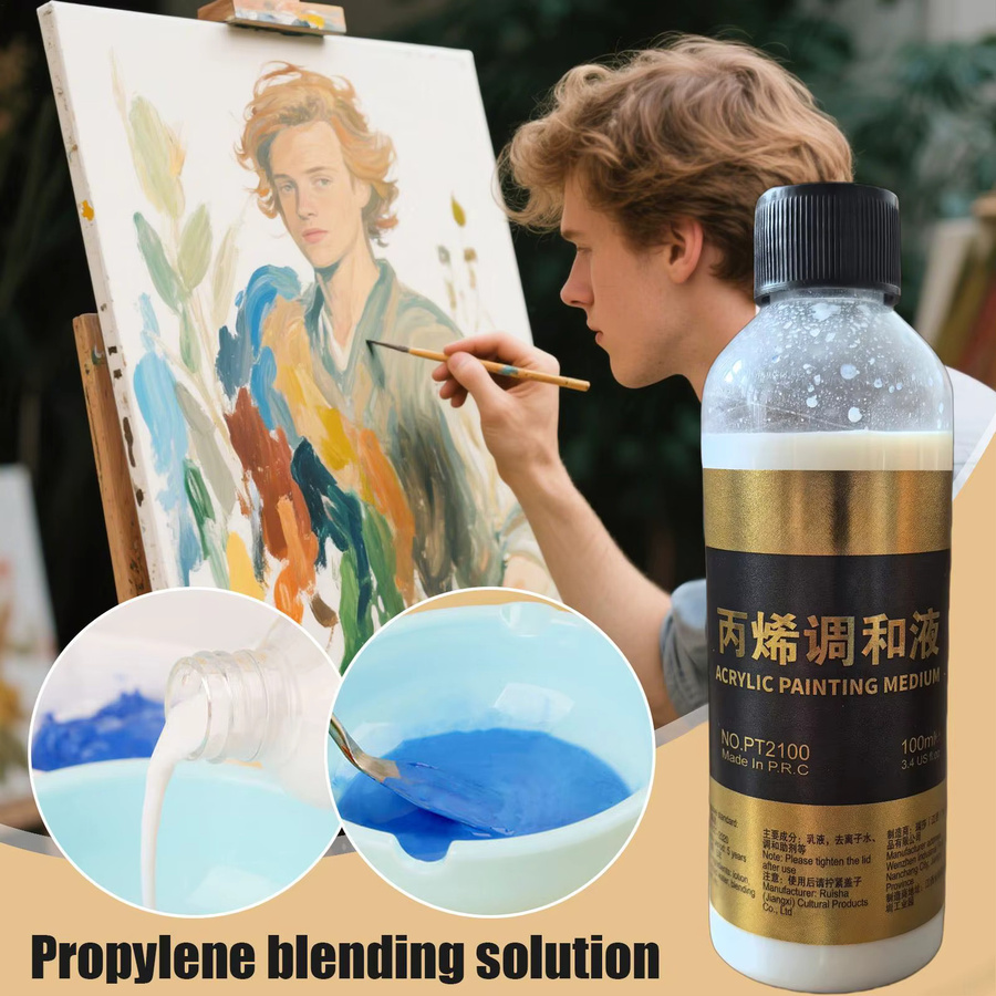 Transparentes Acryl-Flüssigmedium als Farbverdünner für Künstler und Profis, 100 ml - Bild 2
