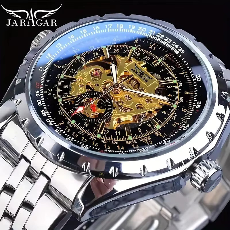 FORSINING Armbanduhr, Automatik, Edelstahl, Silber, Herren - Bild 2