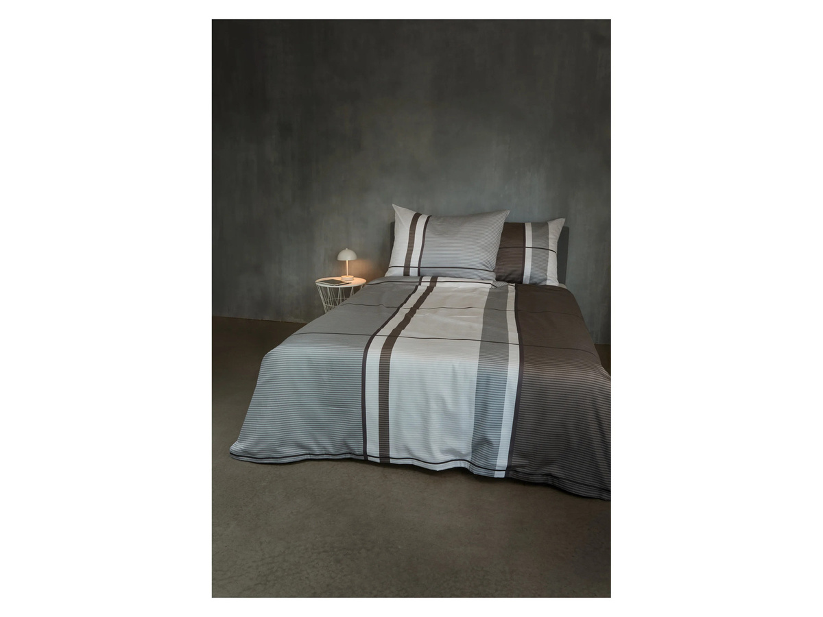 Joop Mako-Satin Bettwäsche Zip Set aus Baumwolle, Grau, B/H: 200 x 220 cm mit Kissenbezug 80 x 80 cm - Bild 2