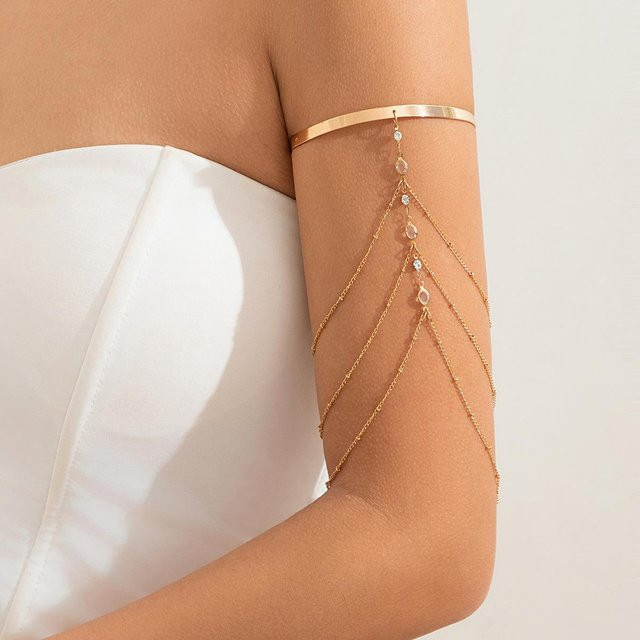 YULIN Armreif Messing, Gold, Zirkonia, Damen - Bild 1