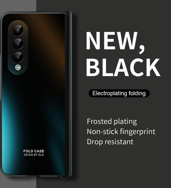 Samsung Galaxy Z Fold 3 Schutzhülle mit Anti-Knock Beschichtung in Schwarz - Bild 1