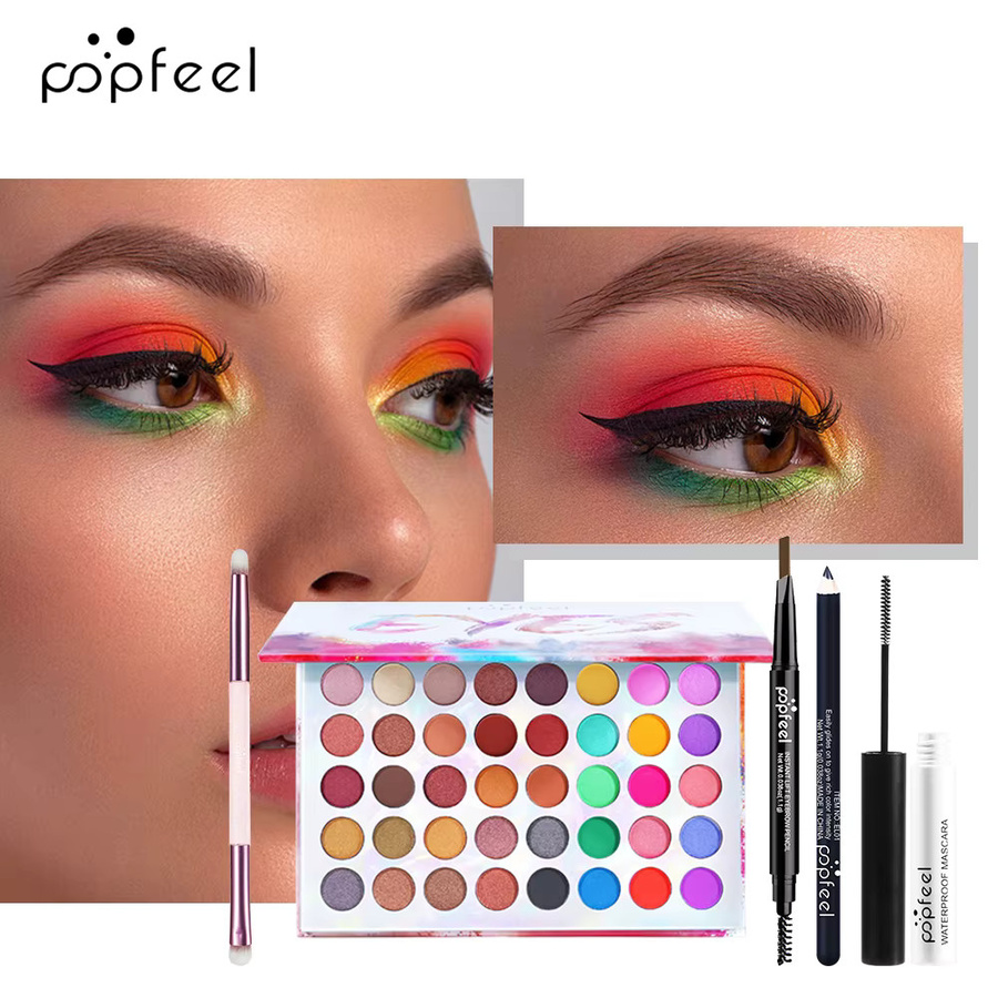 POPFEEL Lidschatten-Paletten-Set mit 40 Farben, Unisex - Bild 4