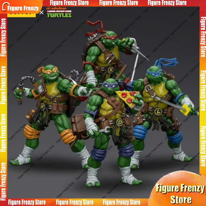 JOYTOY TMNT Raphael Leonardo Donatello Michelangelo, Actionfiguren, 4-teiliges Set - Bild 1