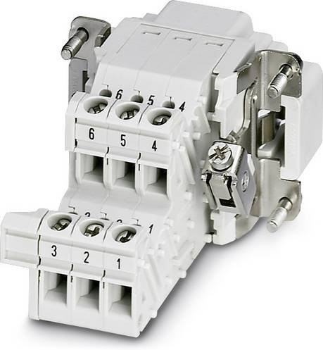 Phoenix Contact Klemmenadapter HC-B 6-A-UT-PEL-M in Weiß, 5 Stück - Bild 1