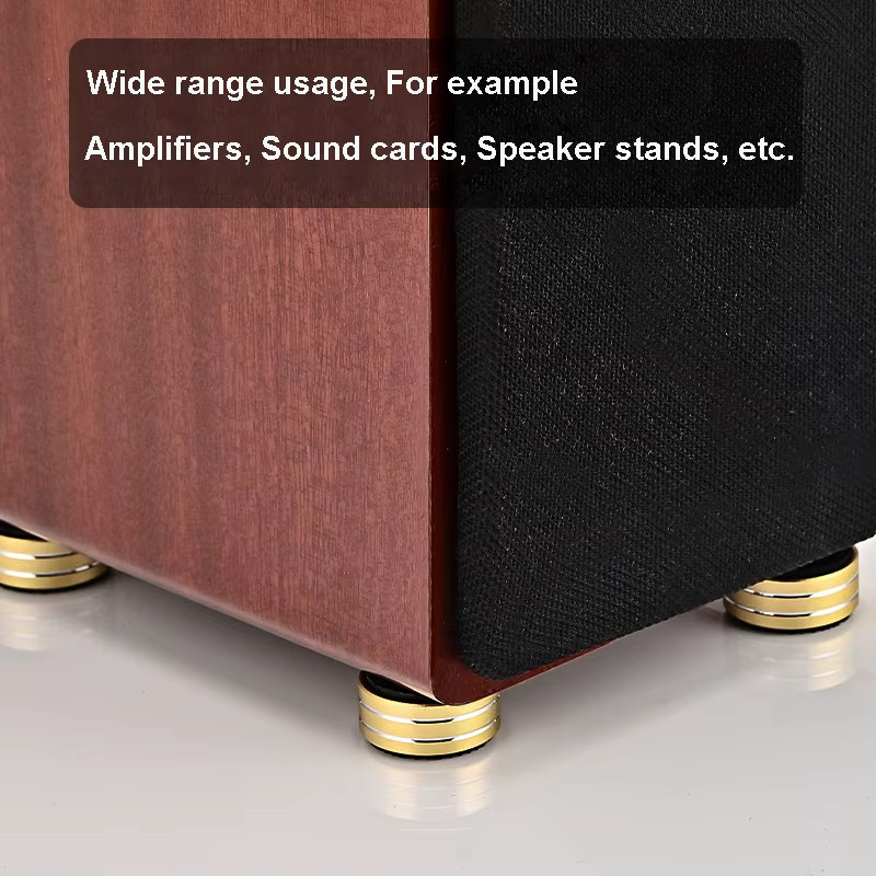 CHANGELIN HiFi Audio Lautsprecher und CD-Player Isolationsfüße aus Aluminiumlegierung in Gold gestreift - Bild 3