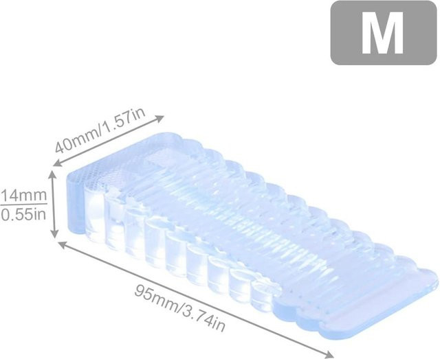 ouyaohong Silikon Türstopper Antikollisions-Sicherheits-Türstopper in Transparent für Türspalten von 4 bis 26 mm - Bild 1