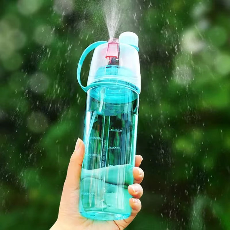 Kreative Spray Wasser Flasche in Pink, tragbare Zerstäubungsflasche für Outdoor und Sport, 600 ml - Bild 5