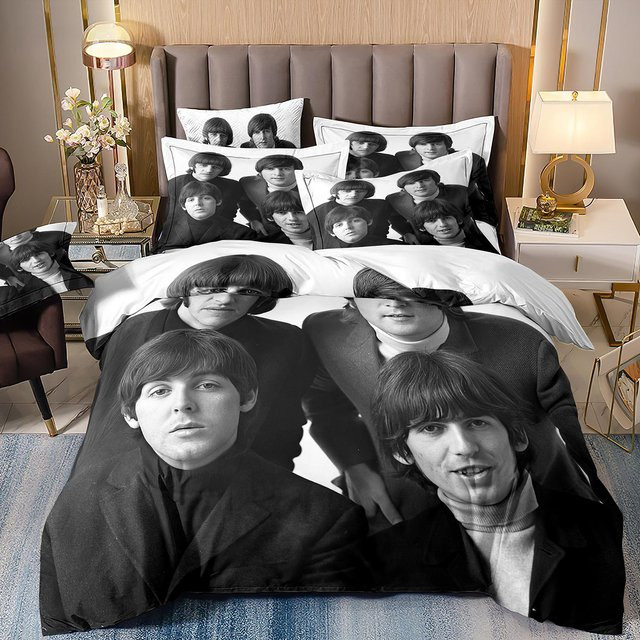 BTS Musikband Bettwäsche-Set LjqThirteen, 3-teilig, Farbe: Schwarz, Breite: 135 cm, Höhe: 200 cm - Bild 1