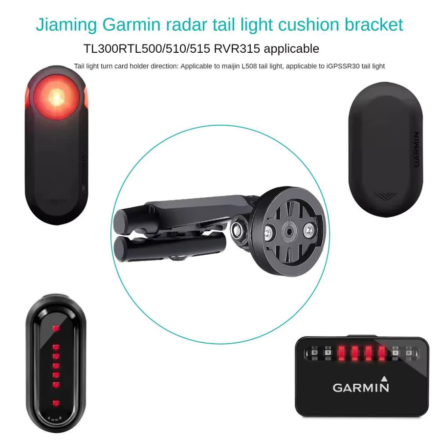 Garmin Fahrrad-Sattelstützenhalterung in Schwarz für Varia Radar und Action-Kameras - Bild 2