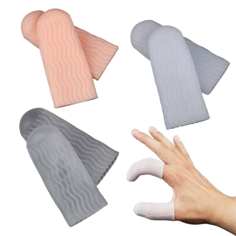 JETTING Silikon Fingerschutzhülle in Beige als hitzebeständige Abdeckung und Anti-Schnitt-Schutz für die Küche - Bild 5