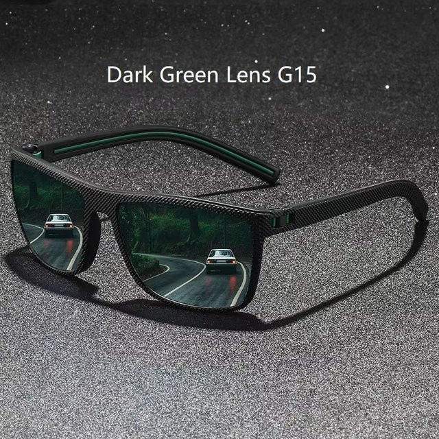 Aoseides Sonnenbrille, quadratisch, Vollrand, Unisex, schwarz, polarisiert - Bild 1