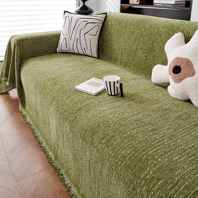 Rutschfester Chenille Sofabezug von Super Six für Reihensofas, B/B: 180 x 130 cm - Bild 1