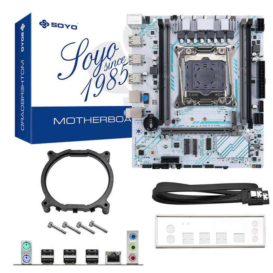 SOYO X99 Motherboard-Set mit Xeon E5 2630 V4 CPU, 8GB DDR4 RAM und TPM2.0 Unterstützung für NVMe M.2 und SATA3 Schnittstellen - Bild 3