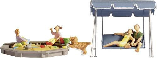 NOCH TT Figurenset Familie, Tiere, 1:120 (Spur TT) - Bild 1