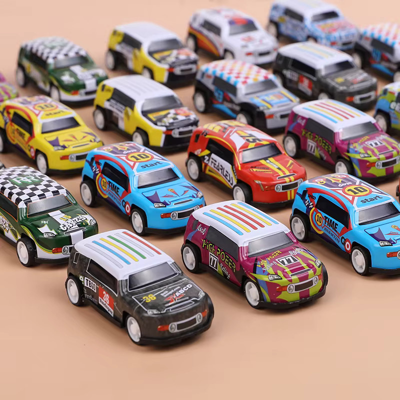 ZQNYCY Mini Racing Fahrzeuge Set aus Metall, 10 Stück, Mehrfarbig, Pullback Spielzeugautos für Kinder - Bild 2