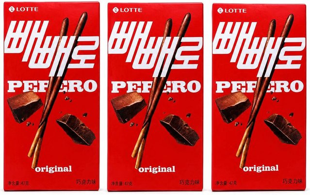 Lotte Pepero Schokoladengeschmack Keksstäbchen 3 x 47 g - Bild 1