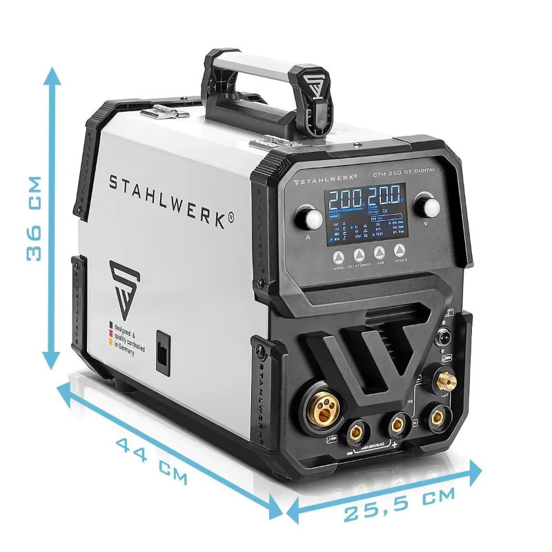 Stahlwerk CTM250 6-in-1 Laserschweißgerät mit 200 A, MIG, CO2, Plasma, MMA, Gaslos und WIG Funktionen - Bild 4