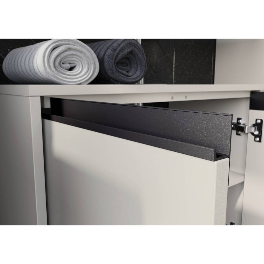 Waschbeckenunterschrank Germania 2200-186 Steingrau B/H/T: 63 x 55 x 34 cm - Bild 2