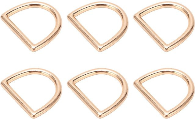 120 Stück Aimo D-Ringe aus Zinklegierung für Schlüsselanhänger und Taschen in Gold und Silber - Bild 1