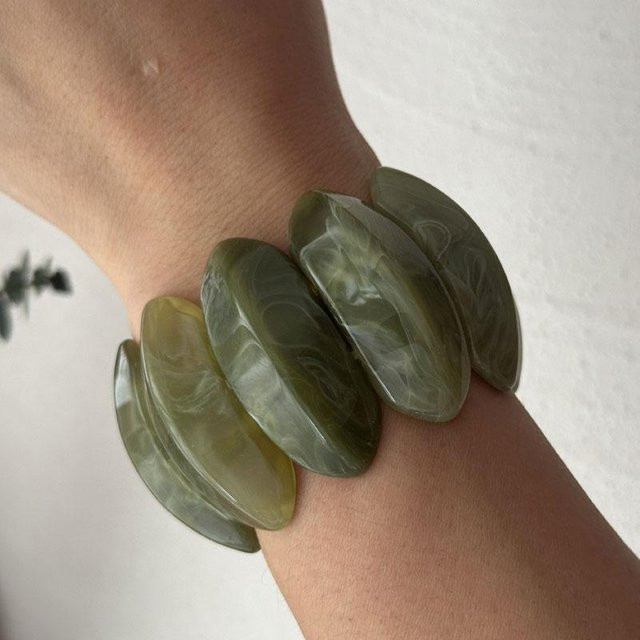 KMVEXO Armbänder, Harz, Schwarz, Unisex, Vintage - Bild 1