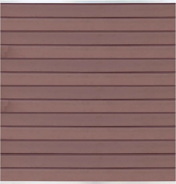 T & J WPC-Steckzaun Wollbach-Serie in Mokka, B/H: 175 x 180 cm - Bild 1