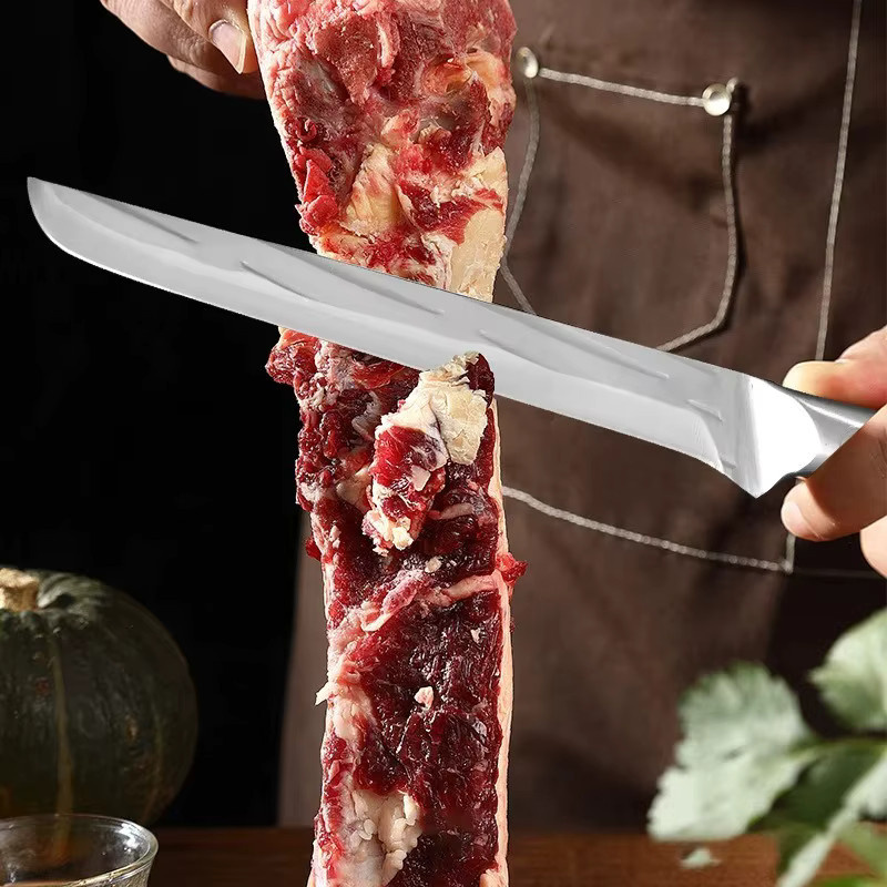 GuanQi Chefmesser aus Edelstahl in Silber für Fleisch, Obst, Gemüse und Fisch - Bild 3
